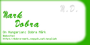 mark dobra business card